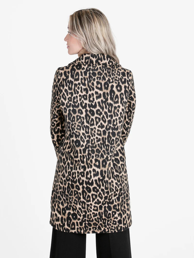 Cappotto donna animalier - multicolore