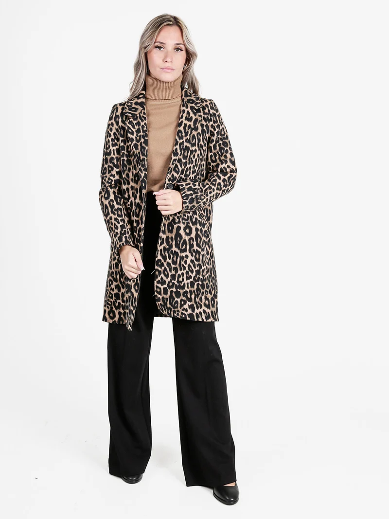Cappotto donna animalier - multicolore