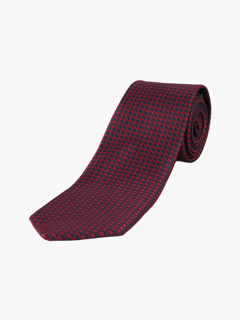 Cravatta classica da uomo con stampe - bordeaux