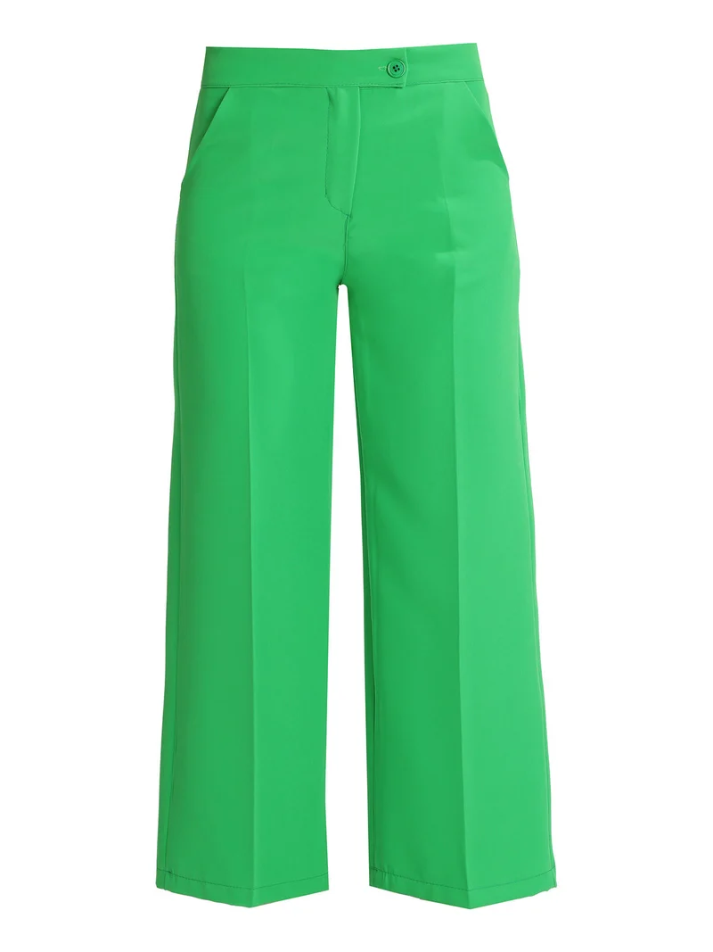 Pantaloni cropped da donna - verde