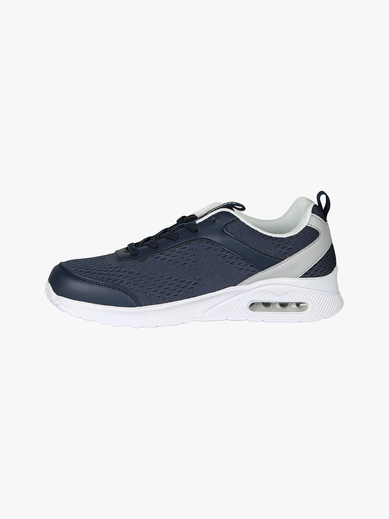 Sneakers sportive da uomo in tessuto con air - blu scuro
