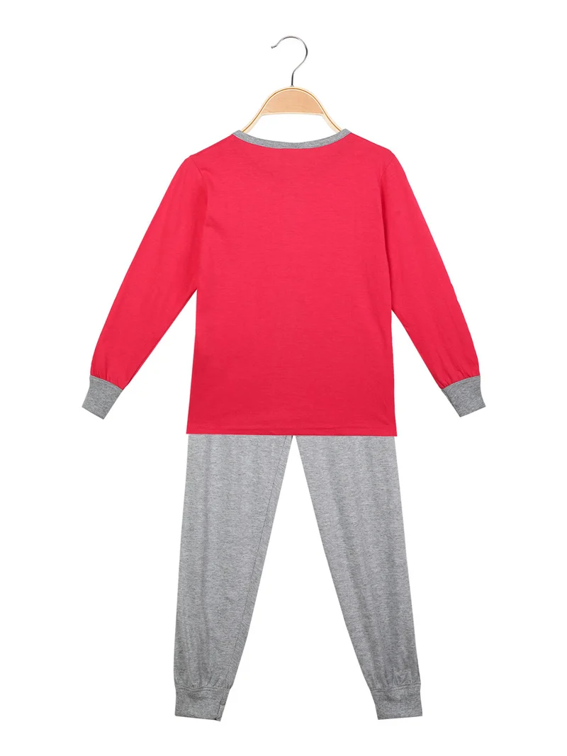 Minnie pigiama lugo bambina in cotone - fucsia