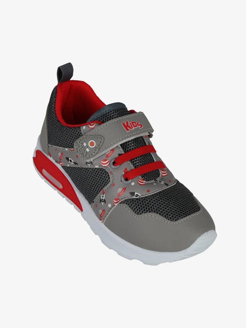 Sneakers da bambino con strappo - grigio