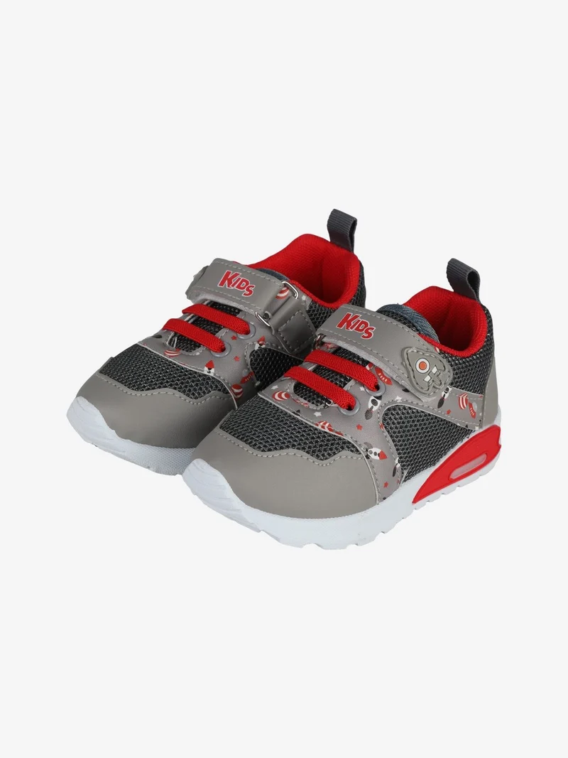 Sneakers da bambino con strappo - grigio