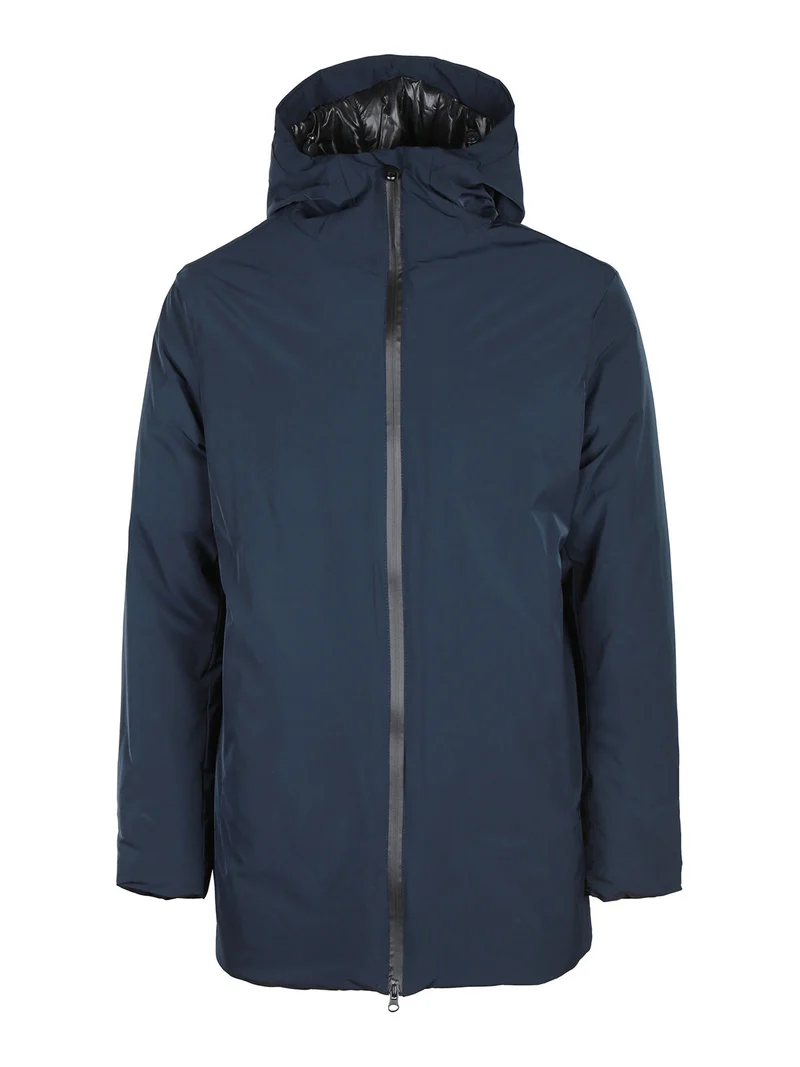 Giaccone uomo con cappuccio - blu scuro