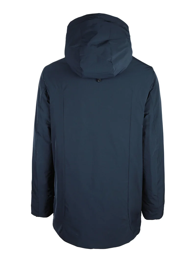 Giaccone uomo con cappuccio - blu scuro
