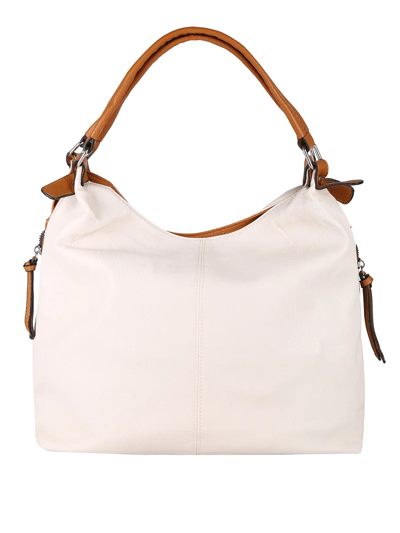 Borsa hobo da donna - panna