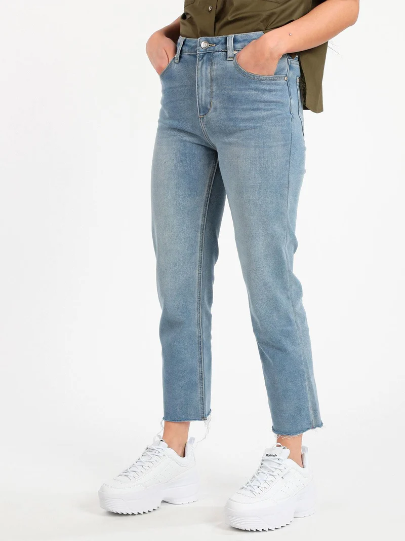 Jeans donna baggy sfilacciato - jeans