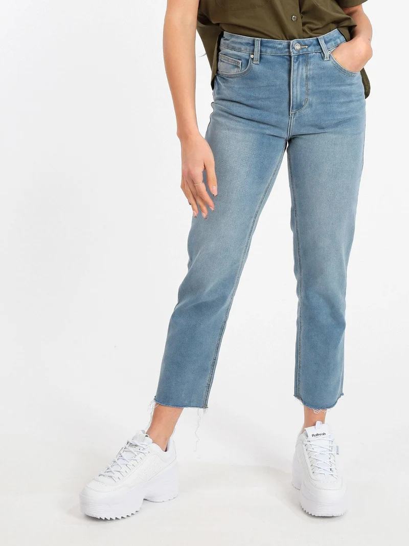 Jeans donna baggy sfilacciato - jeans