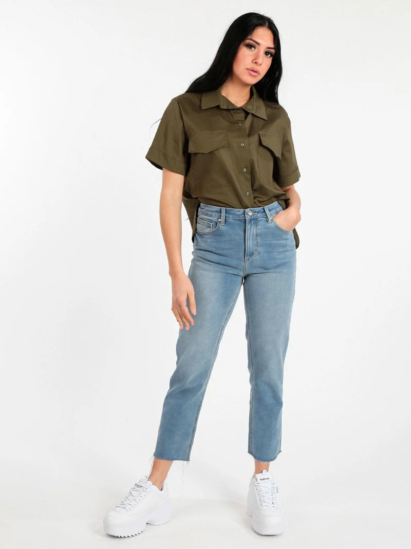 Jeans donna baggy sfilacciato - jeans