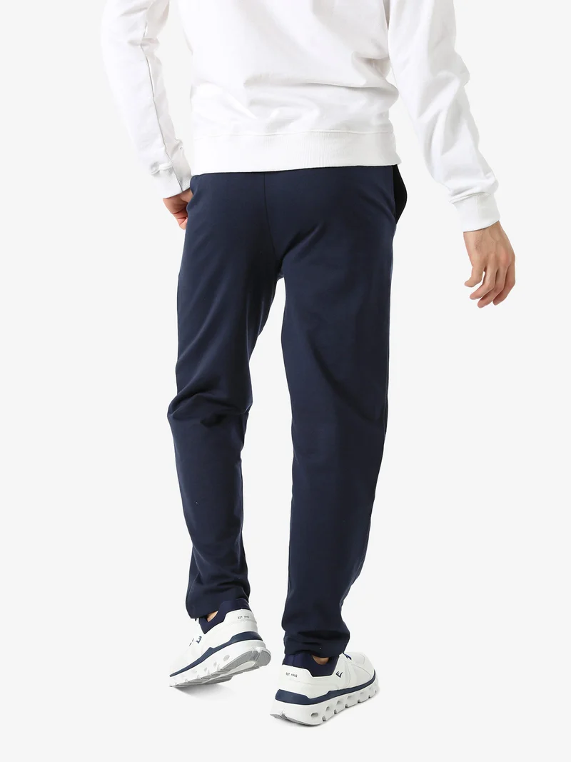 Pantaloni sportivi da uomo con coulisse - blu scuro