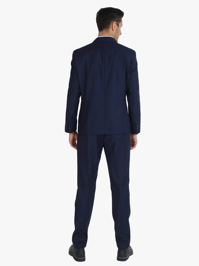 Completo elegante a doppiopetto da uomo - blu scuro