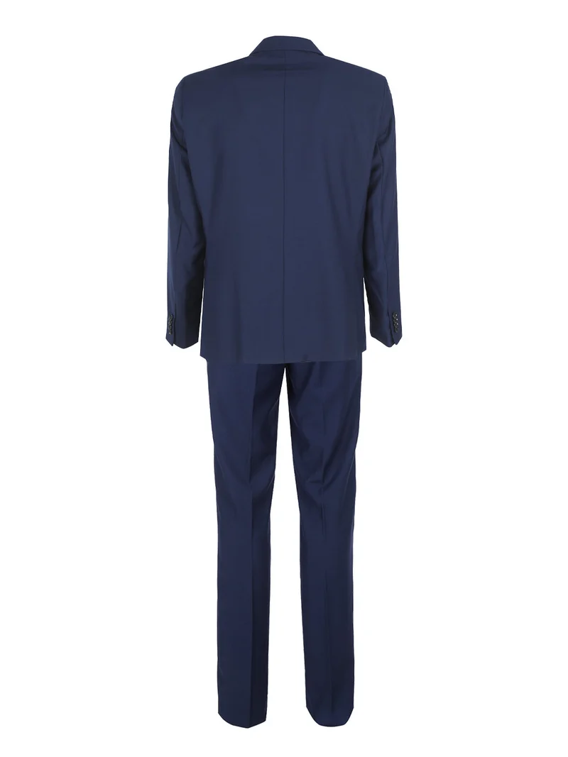 Completo elegante a doppiopetto da uomo - blu scuro