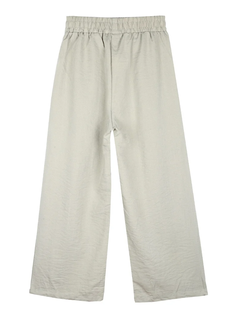 Pantaloni da bambina a gamba larga - acqua marina