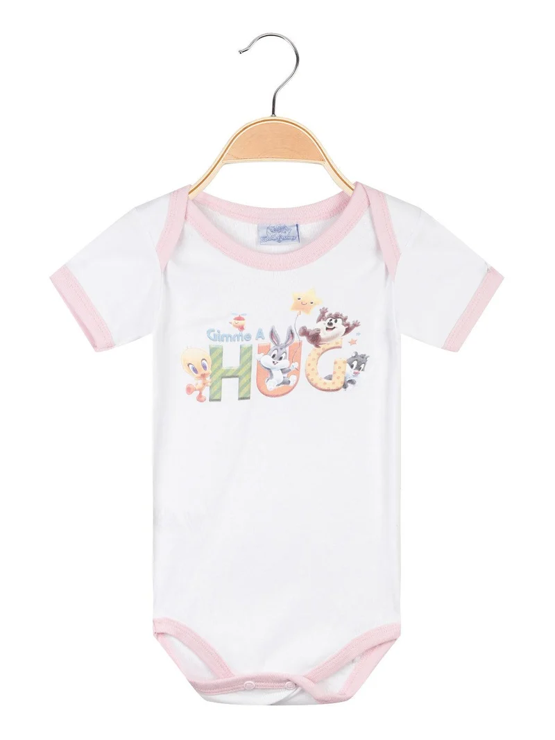 Body neonata a manica corta - bianco