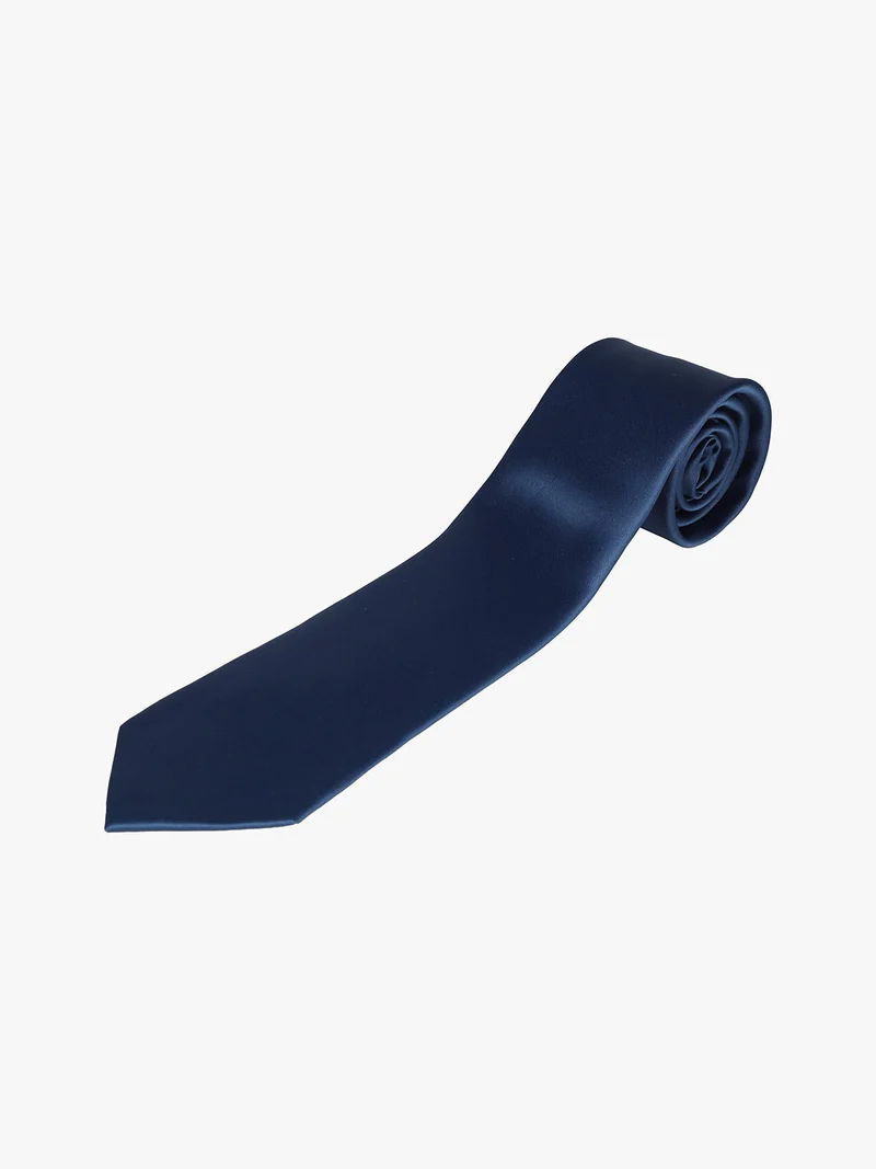Cravatta da uomo tinta unita - blu