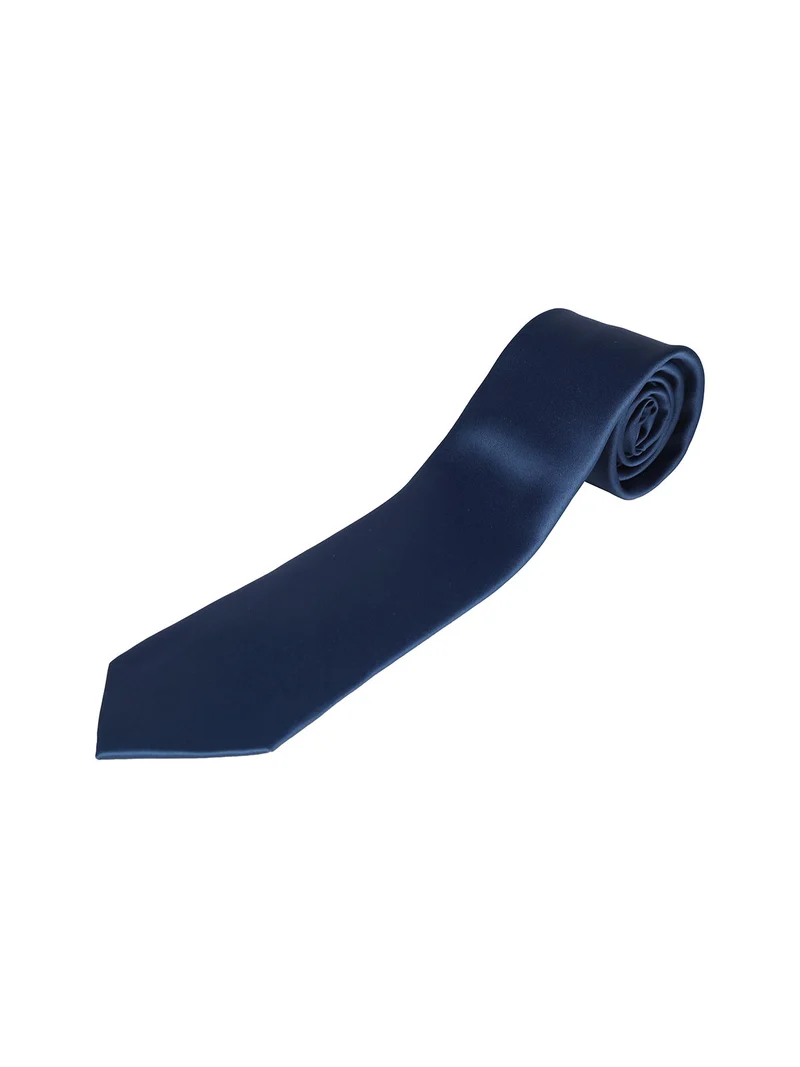 Cravatta da uomo tinta unita - blu