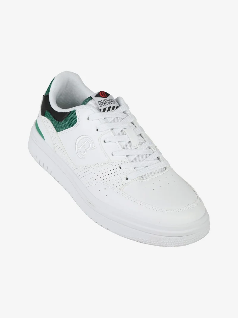 Sneakers basse da uomo stringate - bianco