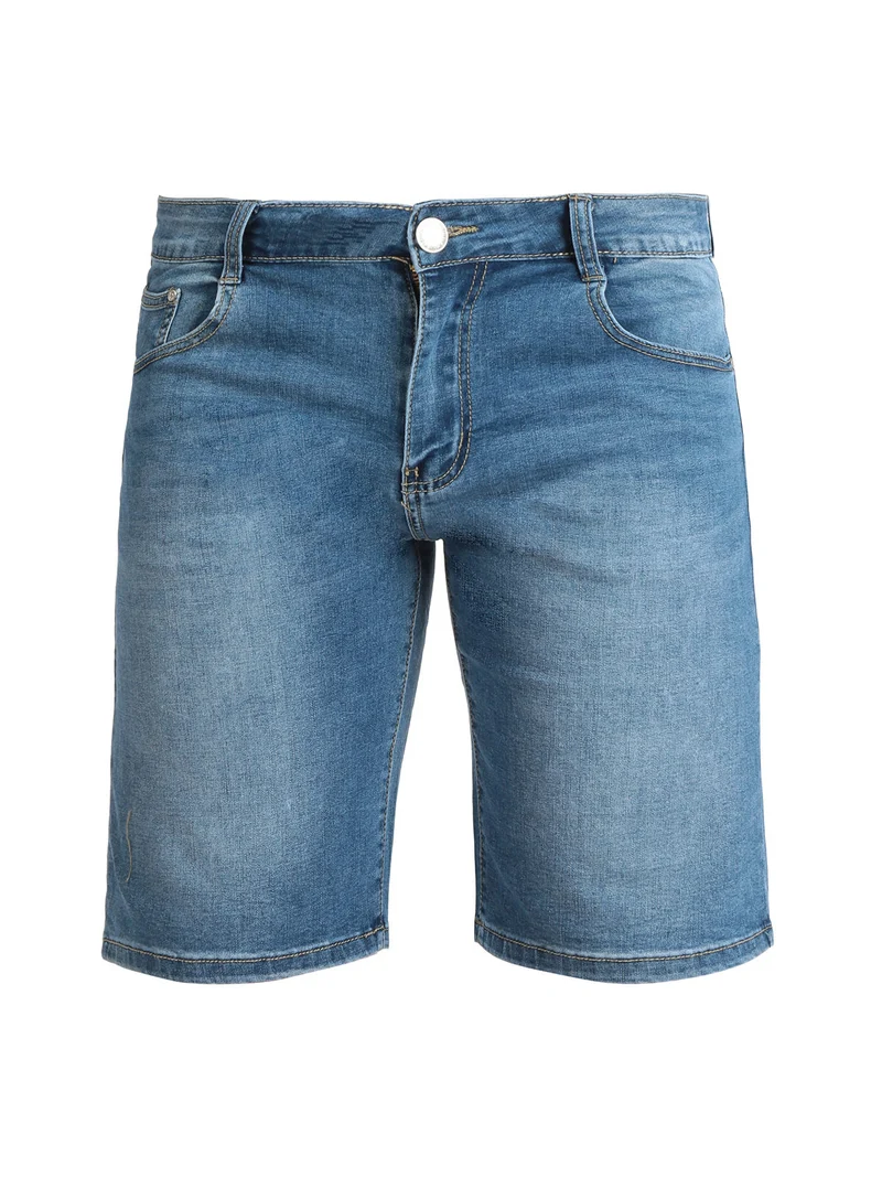 Bermuda elasticizzato in jeans da uomo - jeans