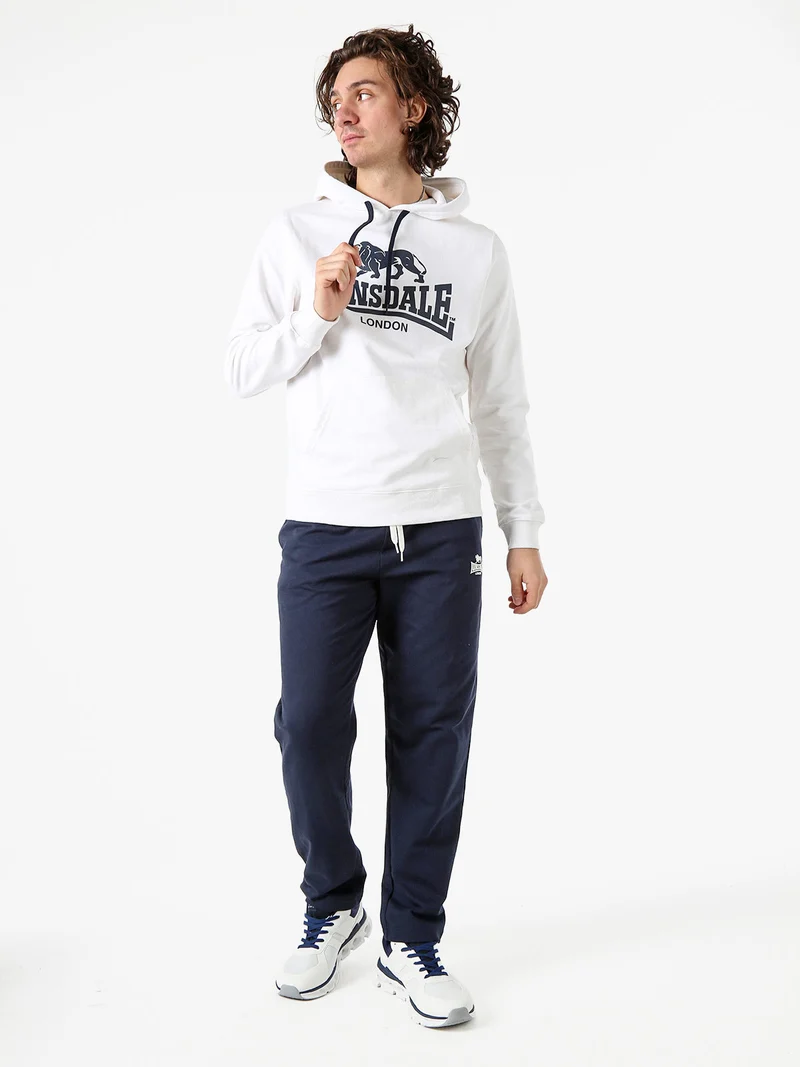 Felpa da uomo con cappuccio e logo - bianco