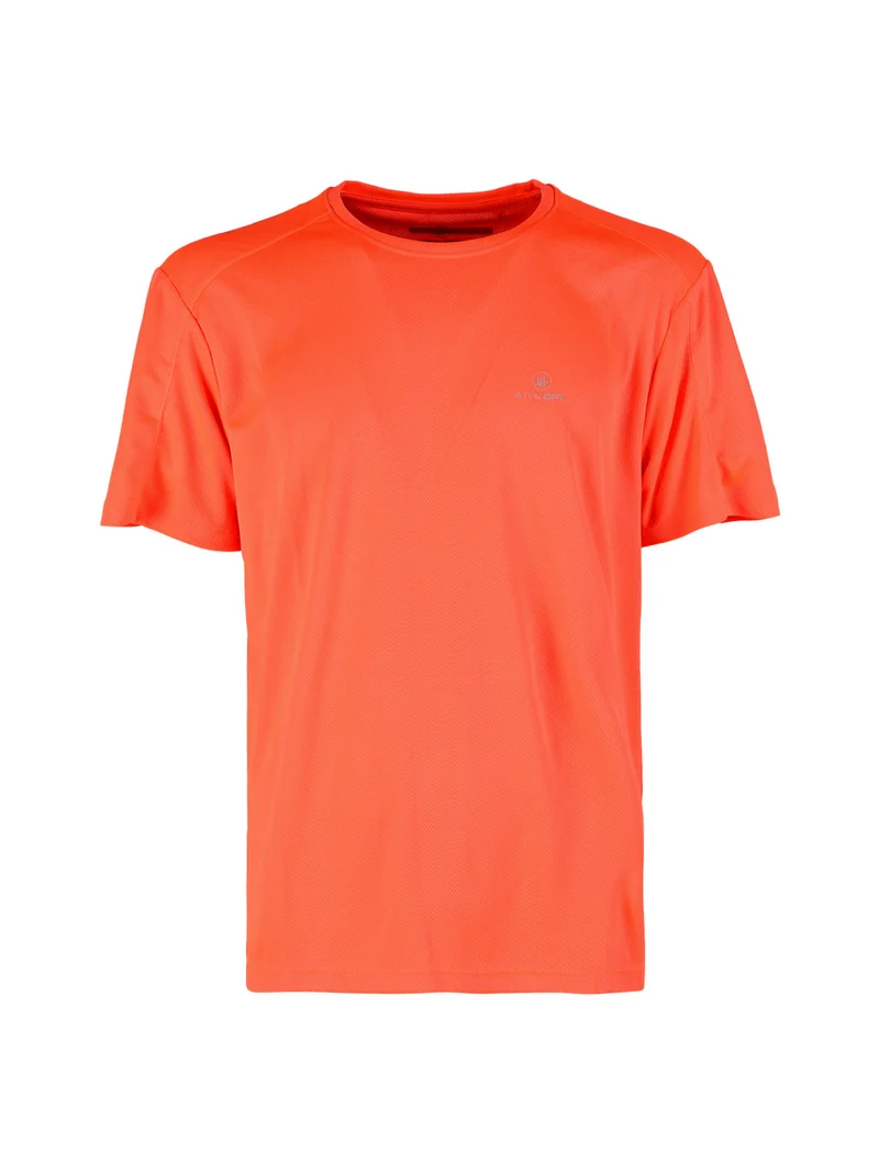 T-shirt sportiva da uomo in mesh traspirante - arancione