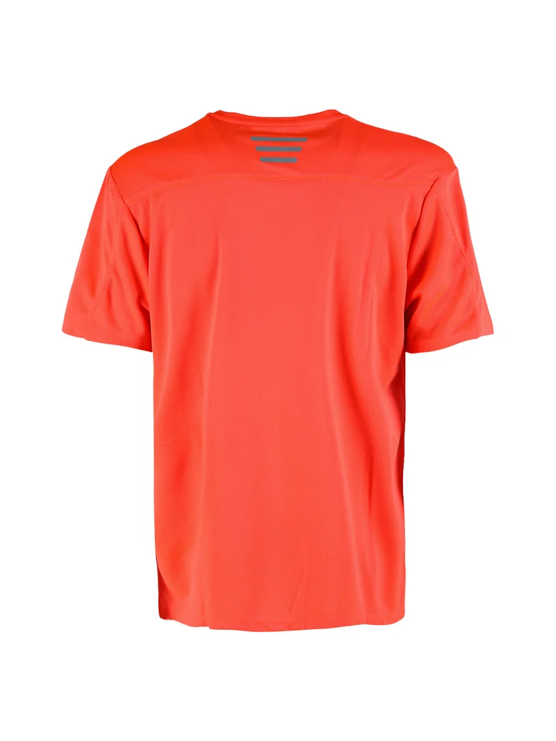 T-shirt sportiva da uomo in mesh traspirante - arancione