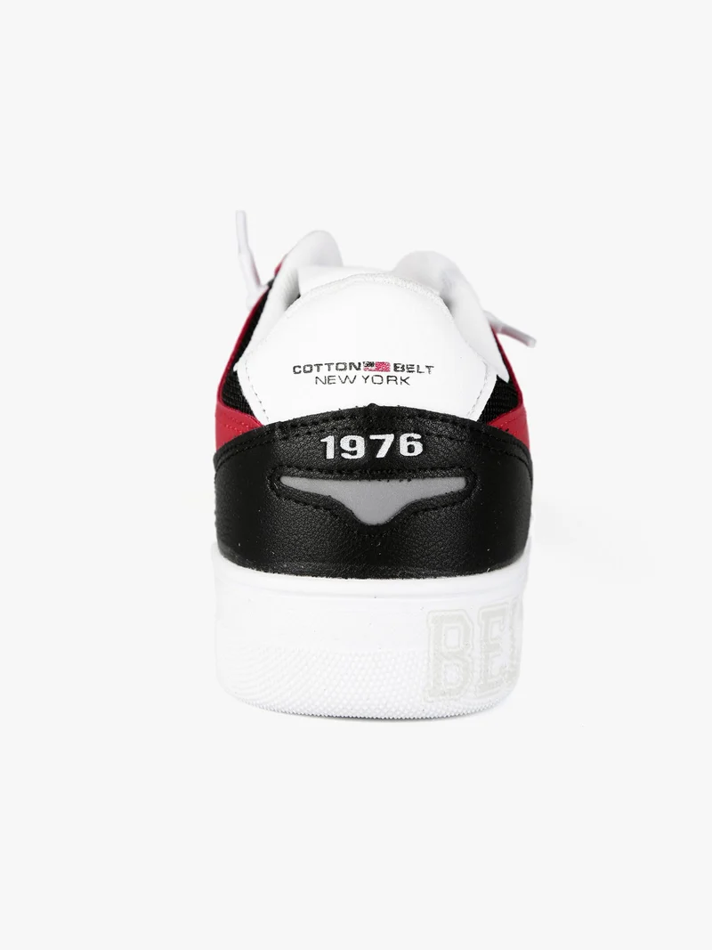 Sneakers basse uomo bicolor - rosso