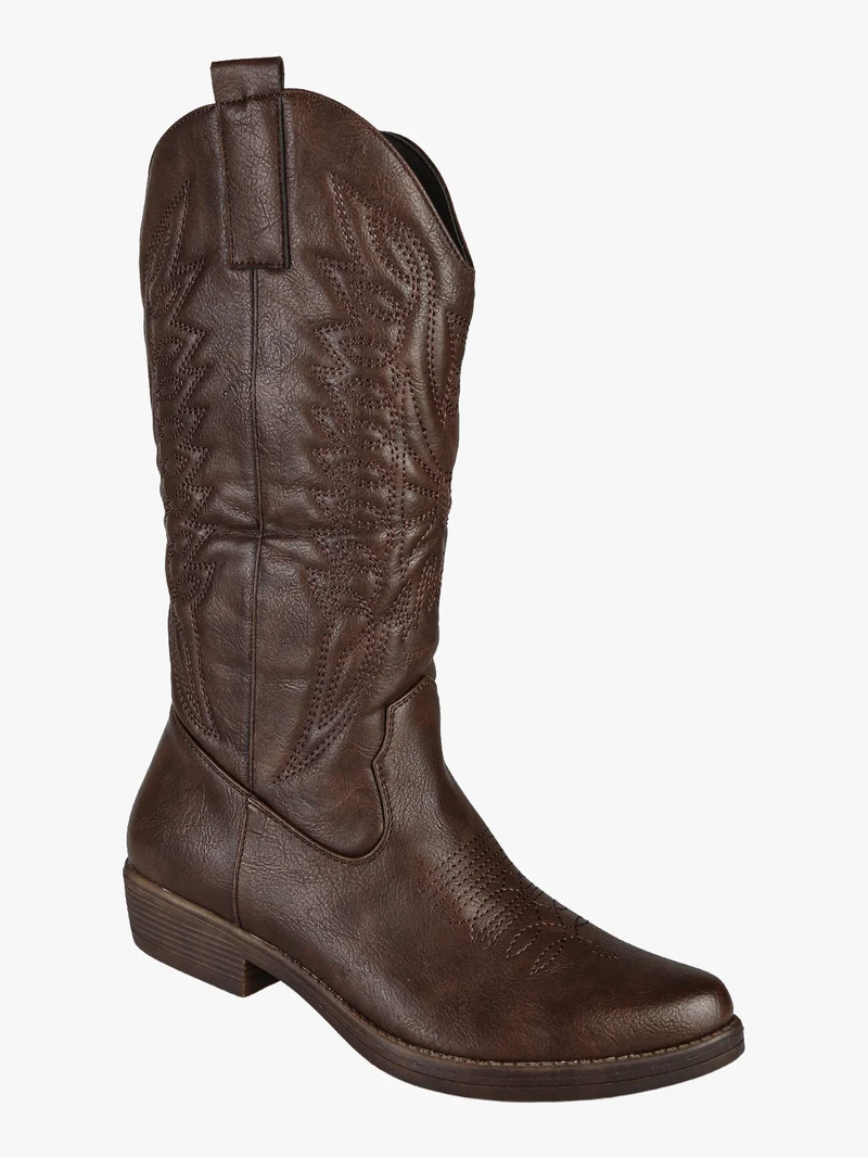 Stivaletti donna texani - marrone