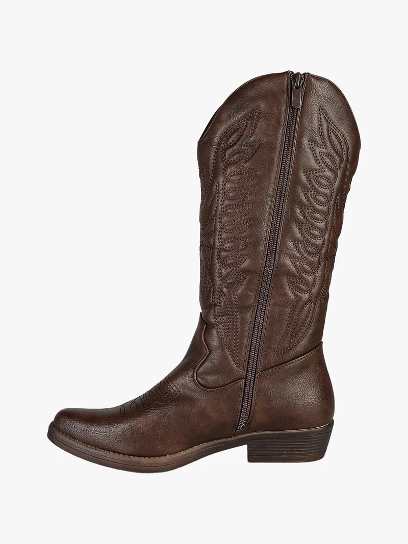 Stivaletti donna texani - marrone