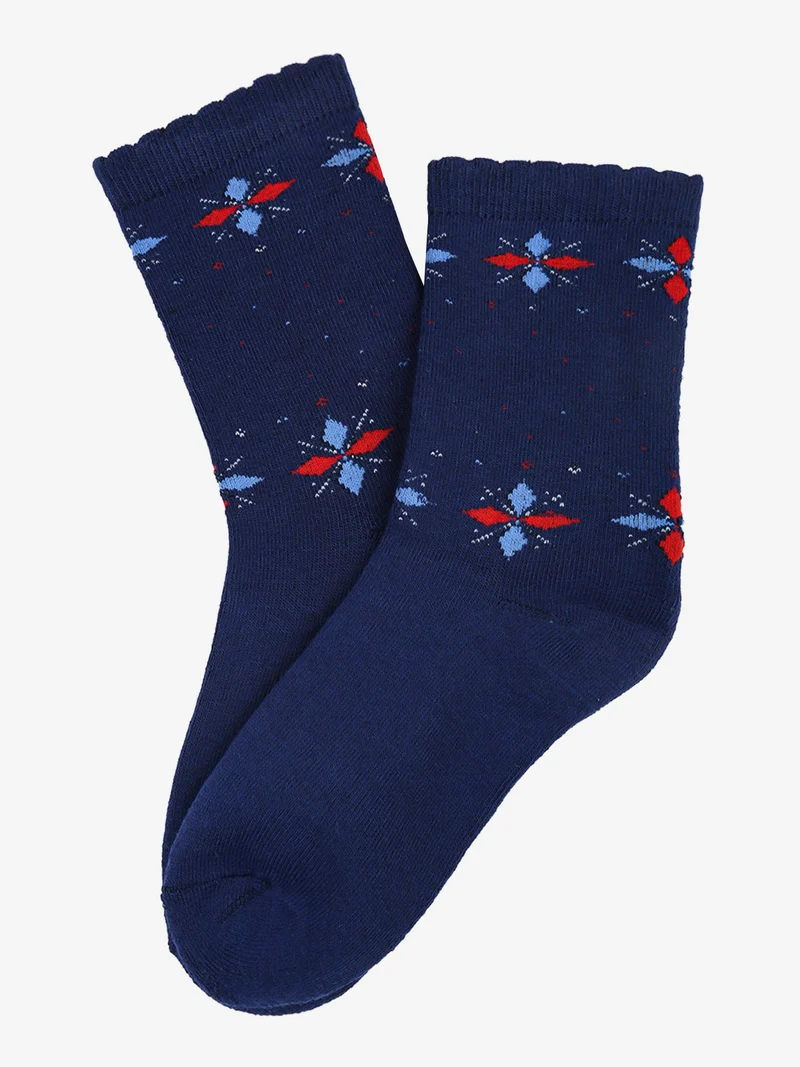 Calze corte da donna in pile - blu