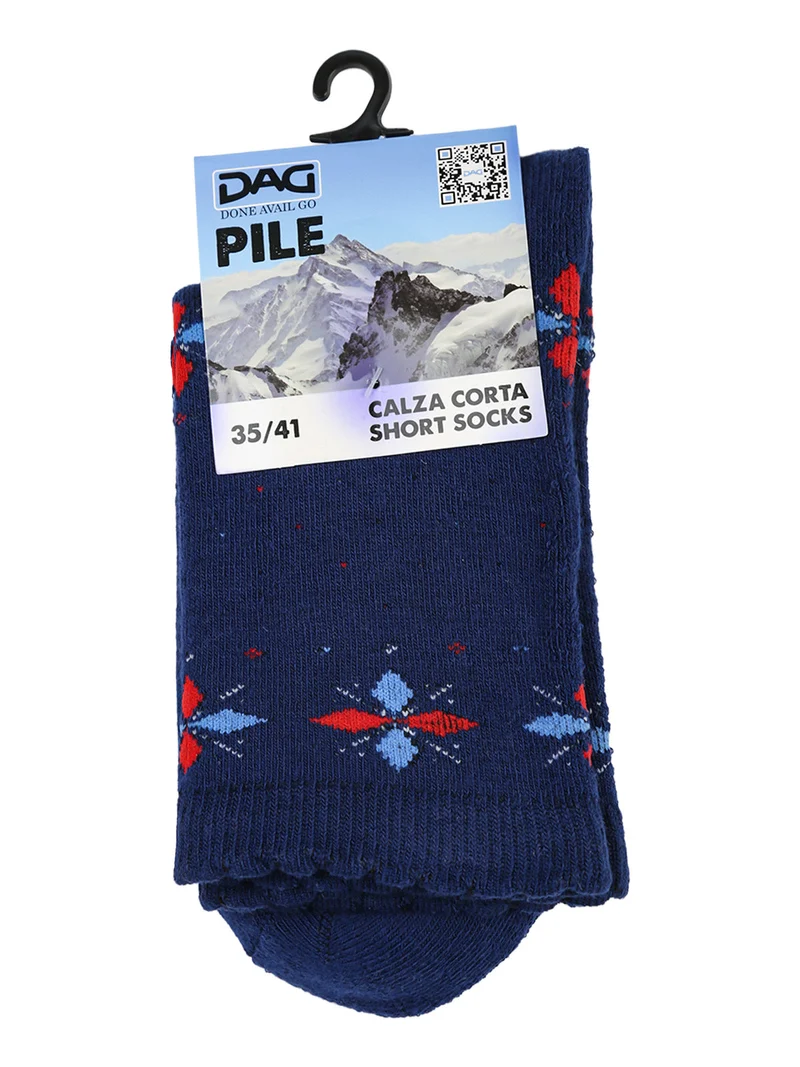 Calze corte da donna in pile - blu