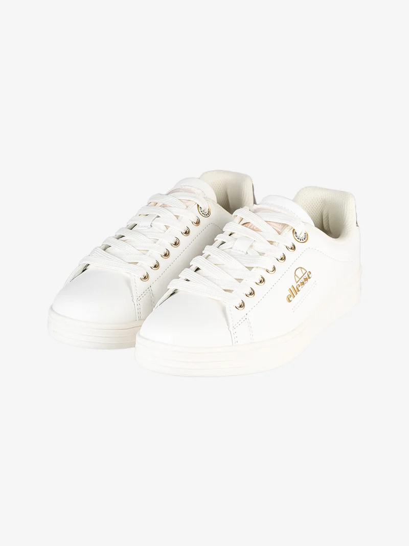 Sneakers basse da donna stringate - panna