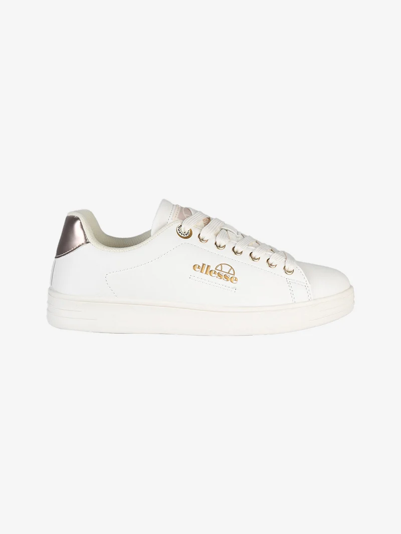 Sneakers basse da donna stringate - panna
