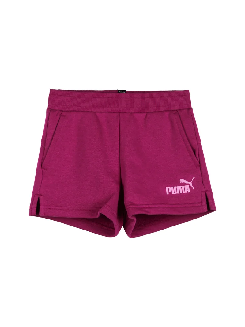 Completo sportivo corto da bambina in cotone - rosa