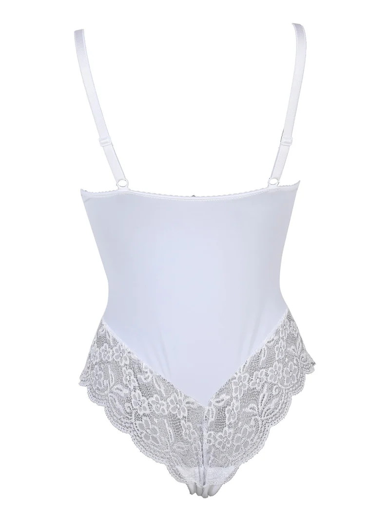SOPHIA Body imbottito con ferretto a perizoma - bianco