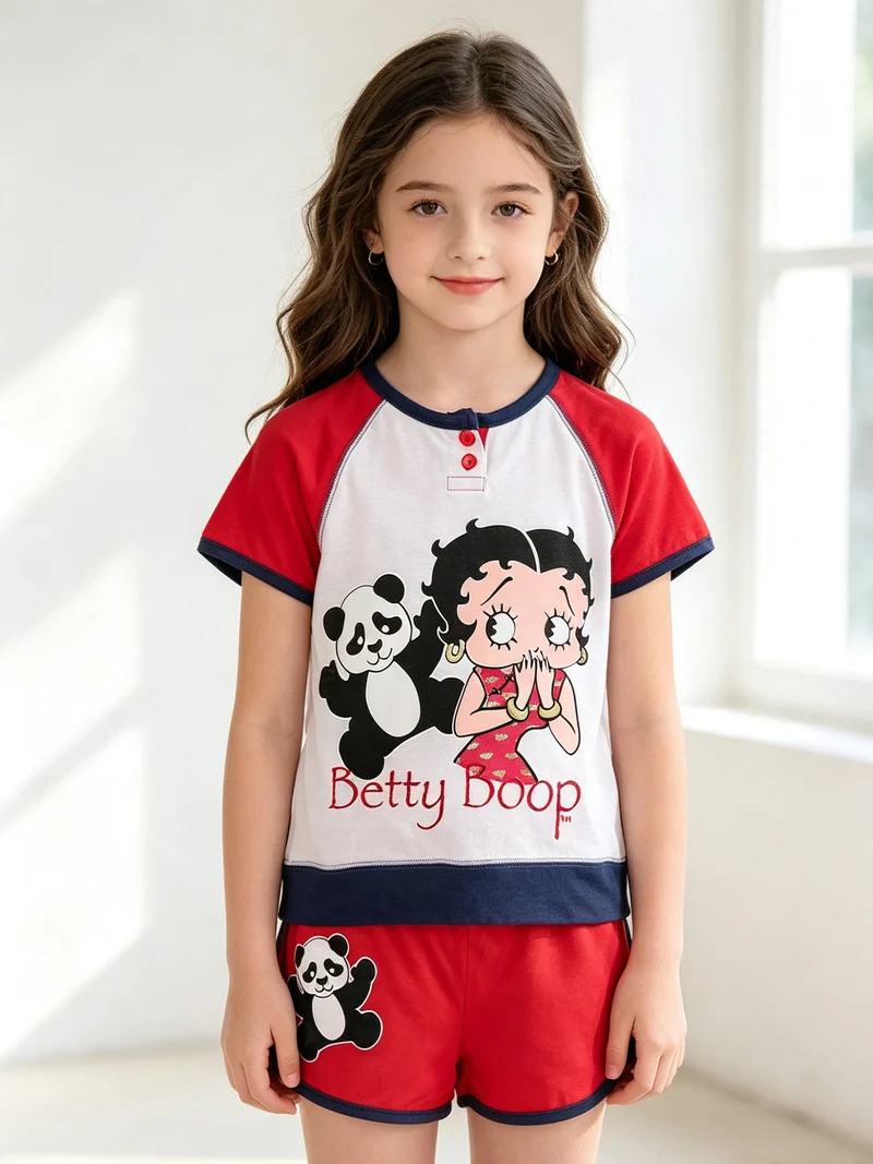 Pigiama corto 2 pezzi - rosso