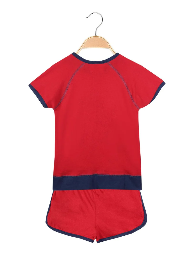 Pigiama corto 2 pezzi - rosso