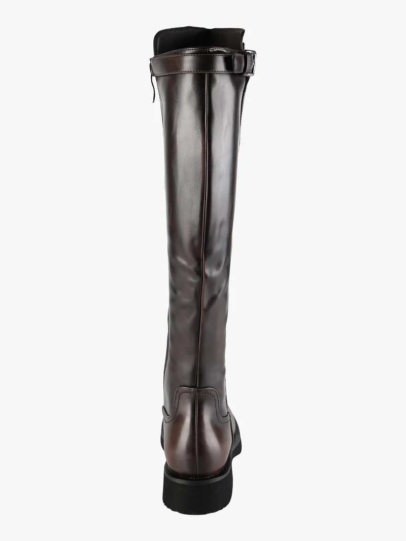 Stivali donna con cerniera - moro