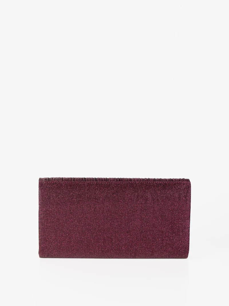 Pochette elegante glitterata - vino
