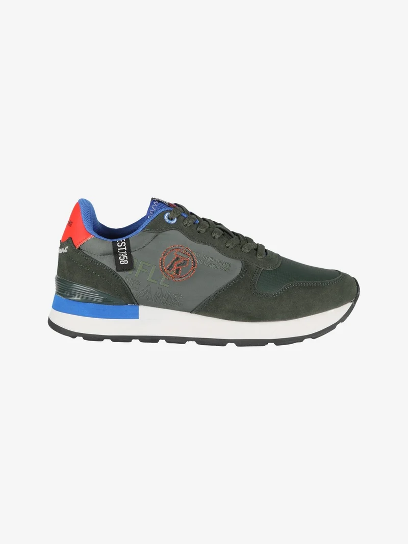 Sneakers stringate da uomo - verde