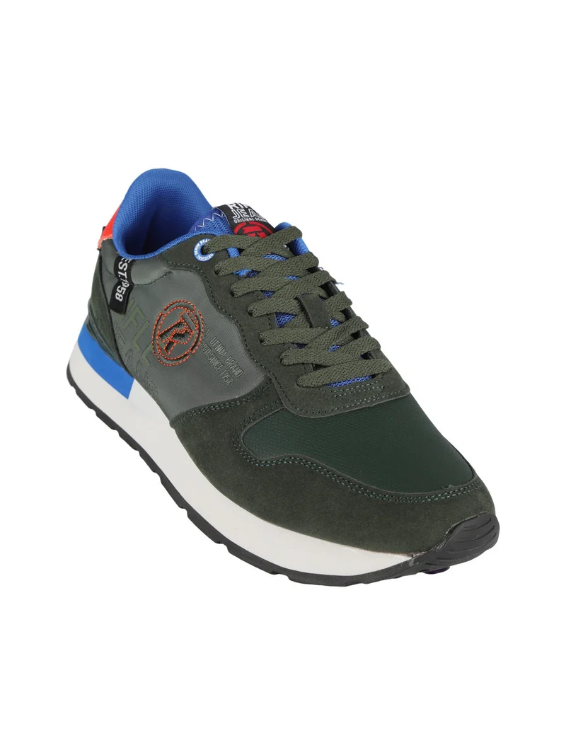 Sneakers stringate da uomo - verde
