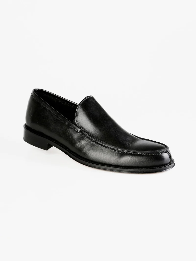 Mocassini in pelle nera