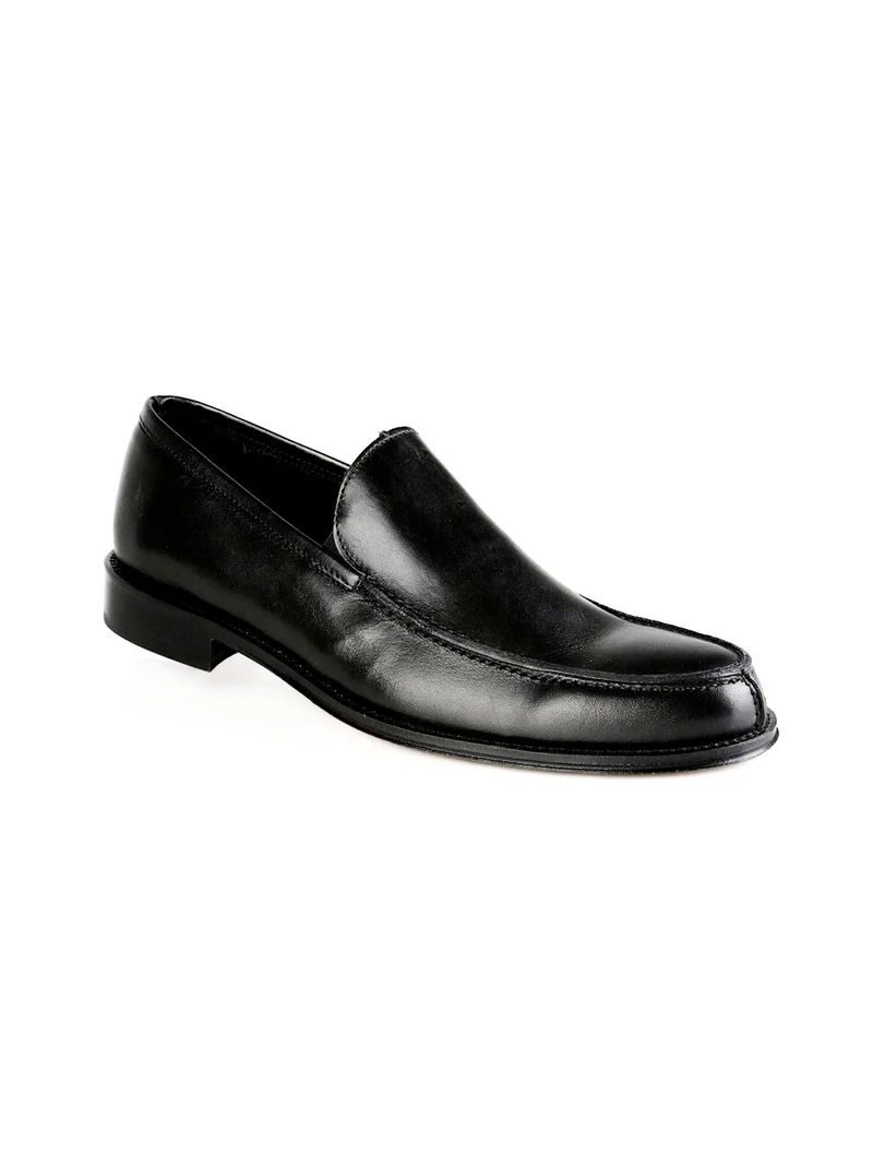 Mocassini in pelle nera