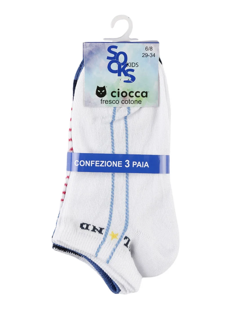 Calze corte da bambino Confezione da 3 paia - blu scuro