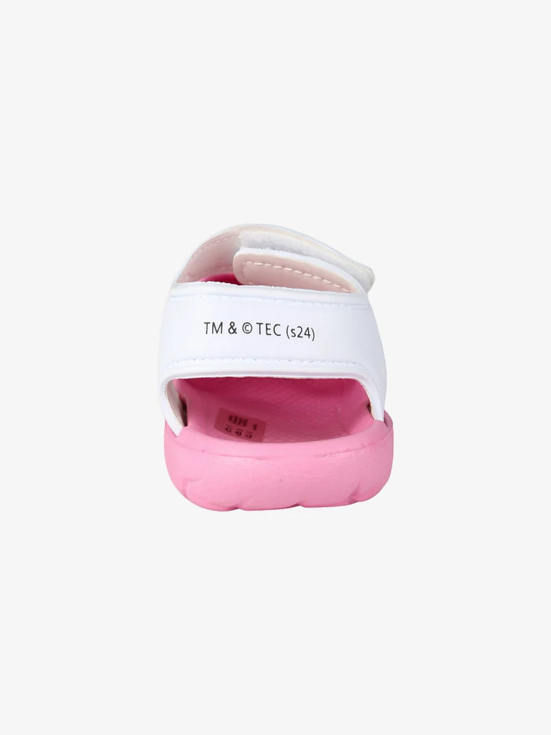 Sandali da bambina in gomma con cinturino a strappo - rosa