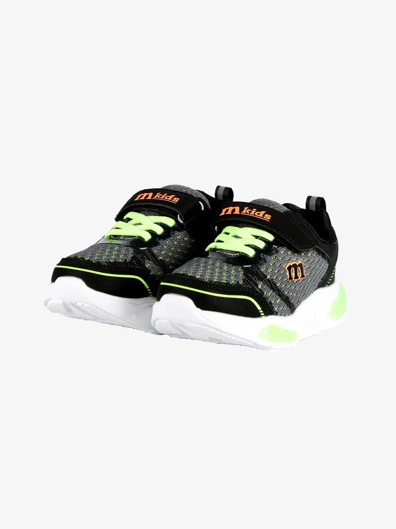 Sneakers sportive da bambino con luci - nero