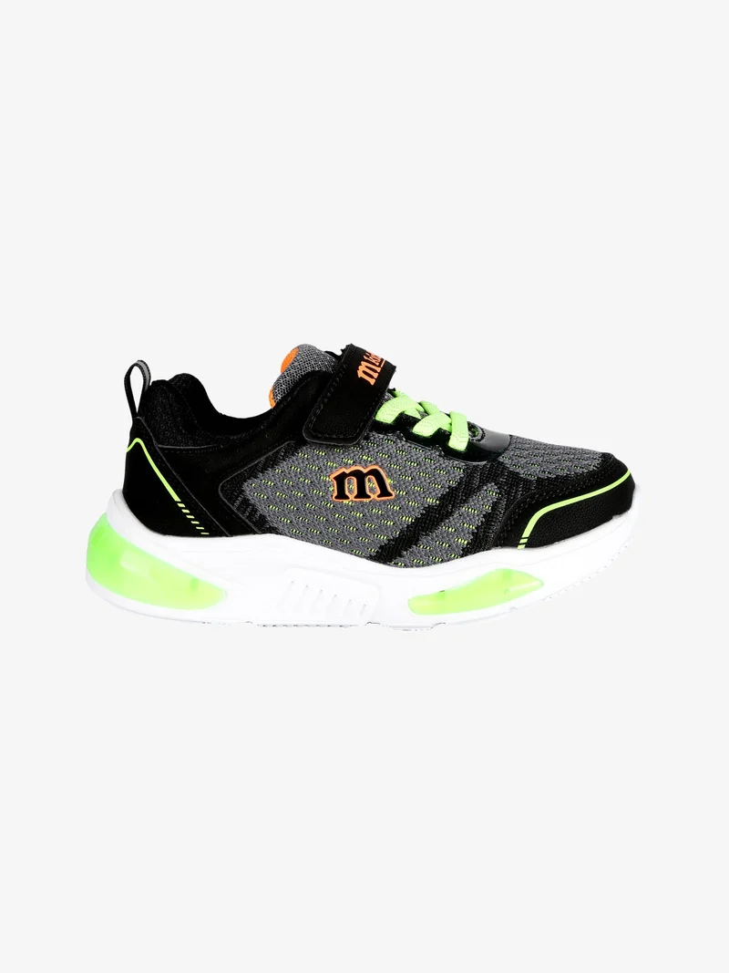 Sneakers sportive da bambino con luci - nero