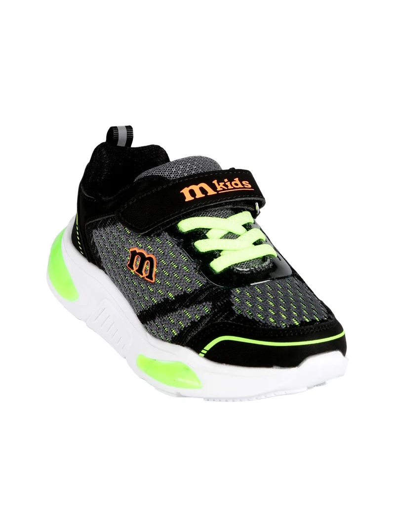 Sneakers sportive da bambino con luci - nero
