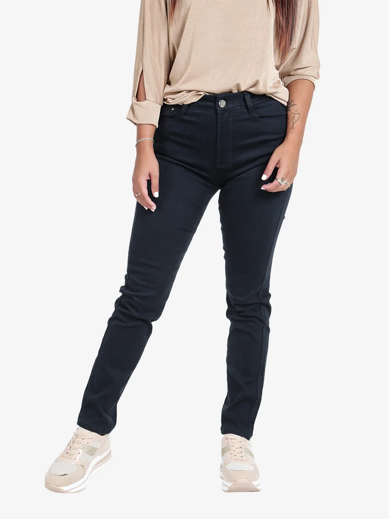 Pantaloni donna regular fit - blu scuro