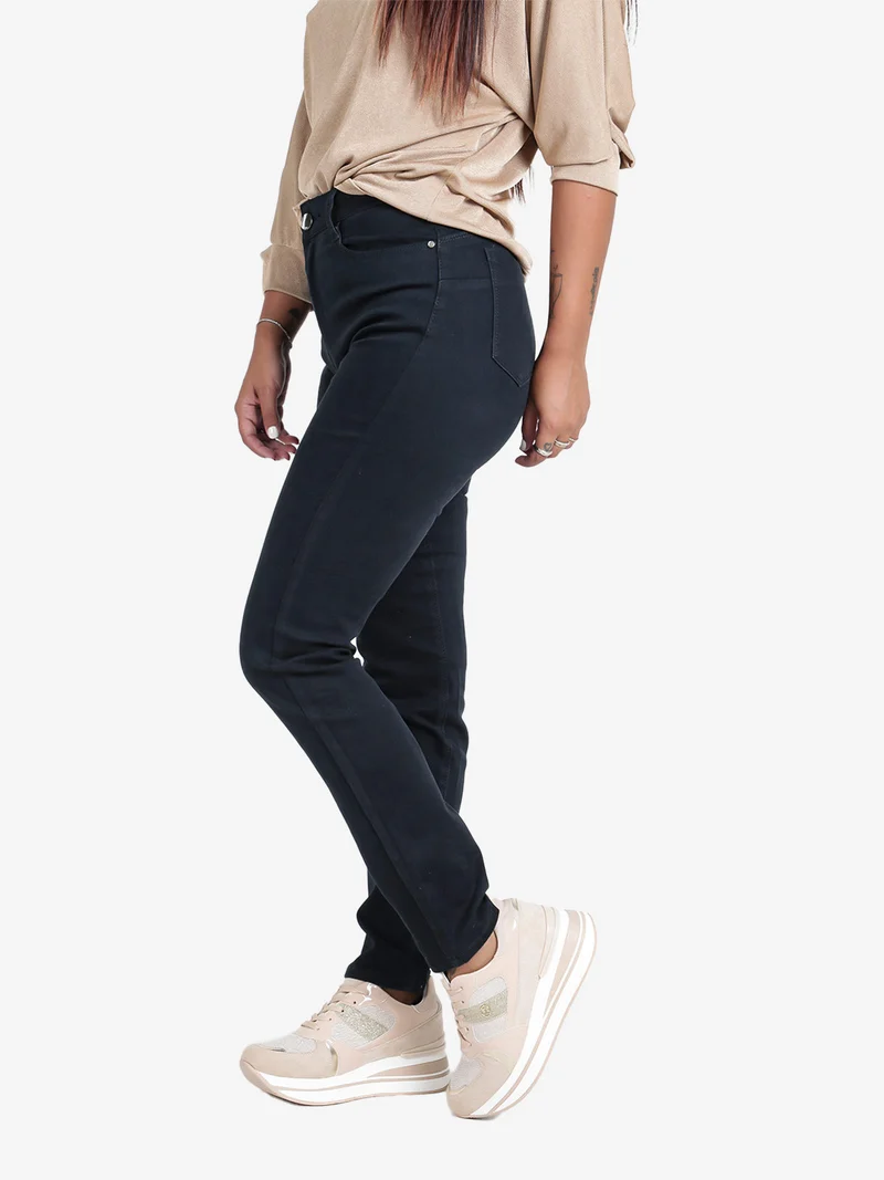 Pantaloni donna regular fit - blu scuro